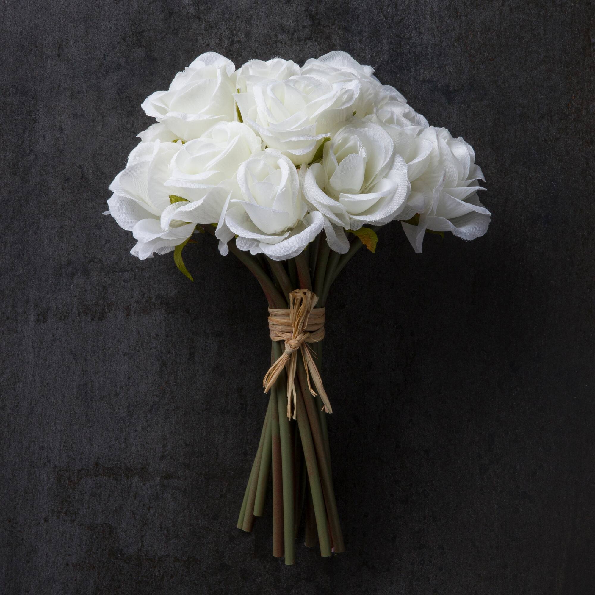 8 Pack: 8" White Mini Rose Bundle Classic Traditions™ by Ashland®